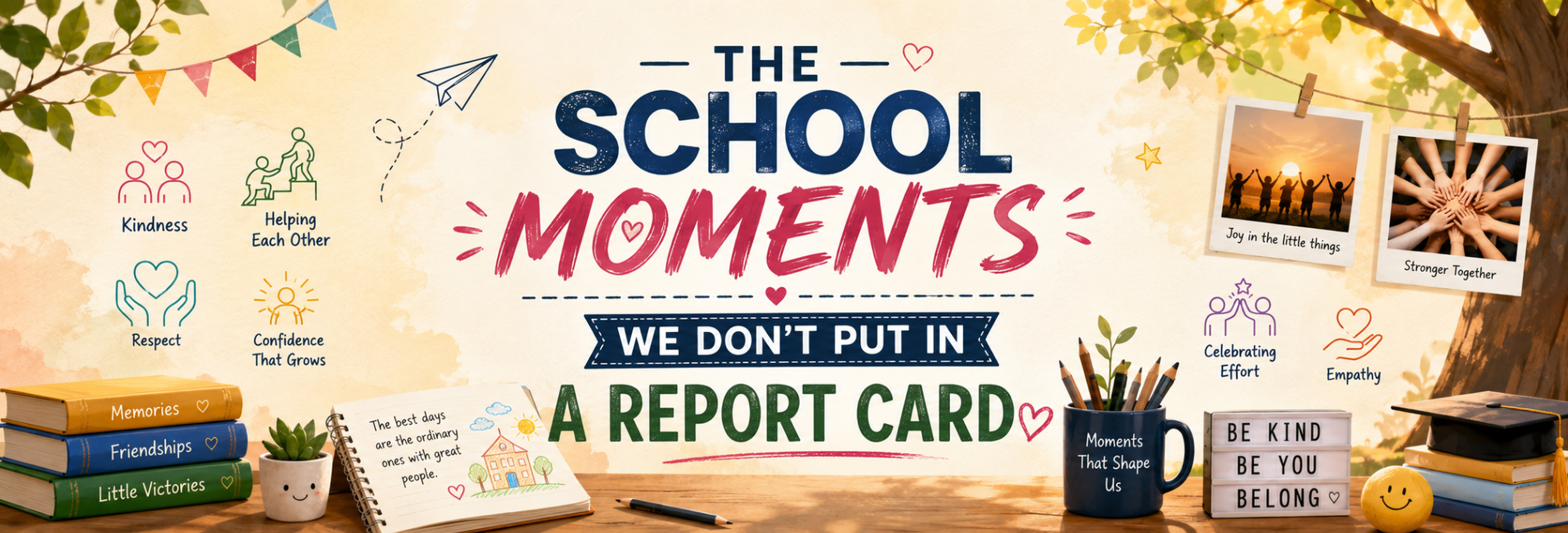THE SCHOOL MOMENTS WE DON’T PUT IN A REPORT CARD